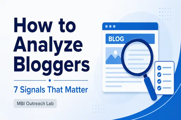 how to analyze bloggers for link building