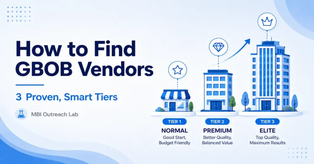 how to find gbob vendors